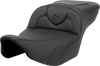 SADDLEMEN Roadsofa* Extended Reach Seat - Black Stitch - without Backrest - FL '23-'24 823-07-188 - Team Dream Rides