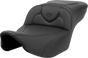 SADDLEMEN Roadsofa* Extended Reach Seat - Black Stitch - without Backrest - FL '23-'24 823-07-188 - Team Dream Rides