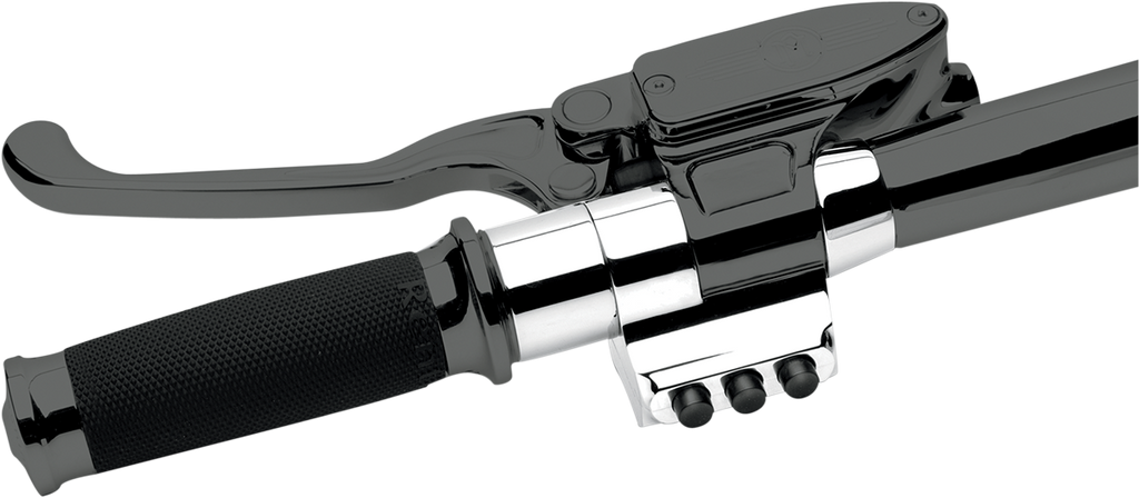PERFORMANCE MACHINE (PM) Contour Handlebar Control Spacer - Left - Cable Clutch - 1" Handlebars - Chrome 0011-0500MP-CH