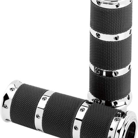 PERFORMANCE MACHINE (PM) Grips - XL - TBW - Chrome 0063-2018-CH - Team Dream Rides