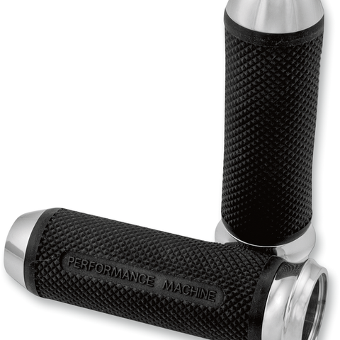 PERFORMANCE MACHINE (PM) Grips - Elite - Cable - Chrome 0063-2027CH - Team Dream Rides
