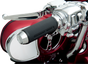 PERFORMANCE MACHINE (PM) Grips - Elite - TBW - Chrome 00635-2028CH - Team Dream Rides