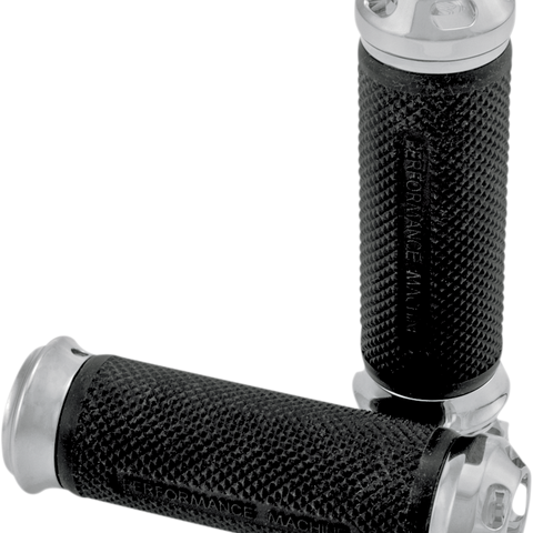 PERFORMANCE MACHINE (PM) Grips - Apex - Elite - TBW - Chrome 0063-2044-CH - Team Dream Rides