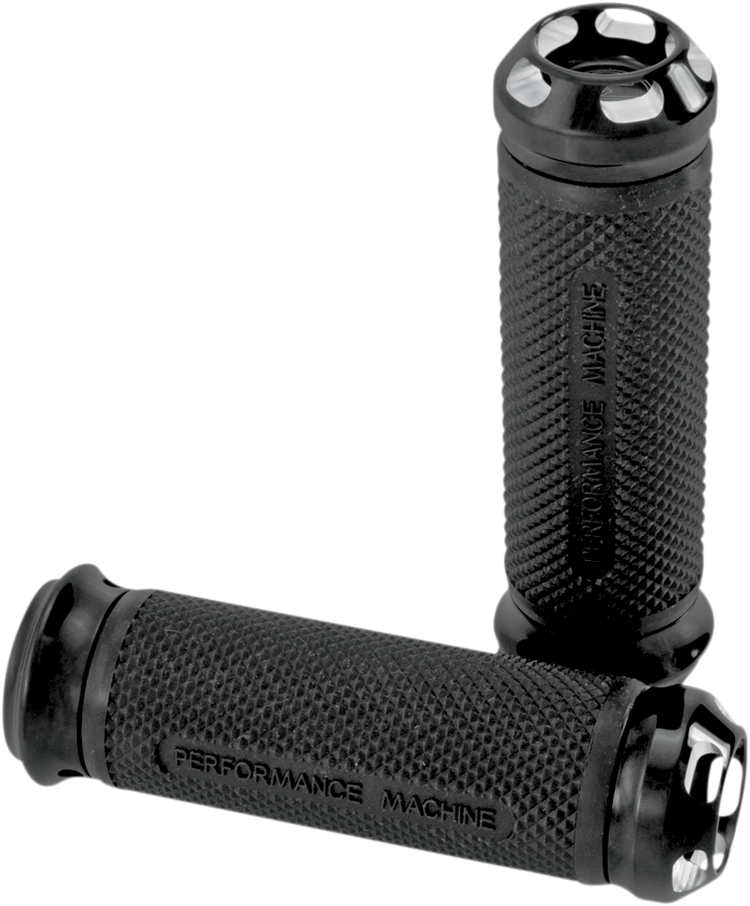 PERFORMANCE MACHINE (PM) Grips - Apex - Elite - TBW - Black 0063-2044-BM - Team Dream Rides