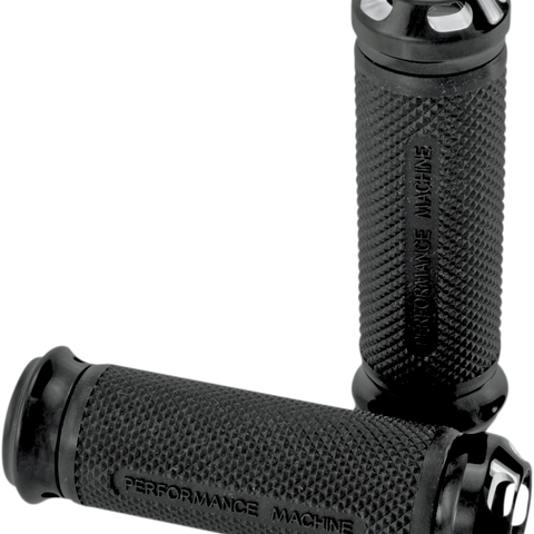 PERFORMANCE MACHINE (PM) Grips - Apex - Elite - TBW - Black 0063-2044-BM - Team Dream Rides