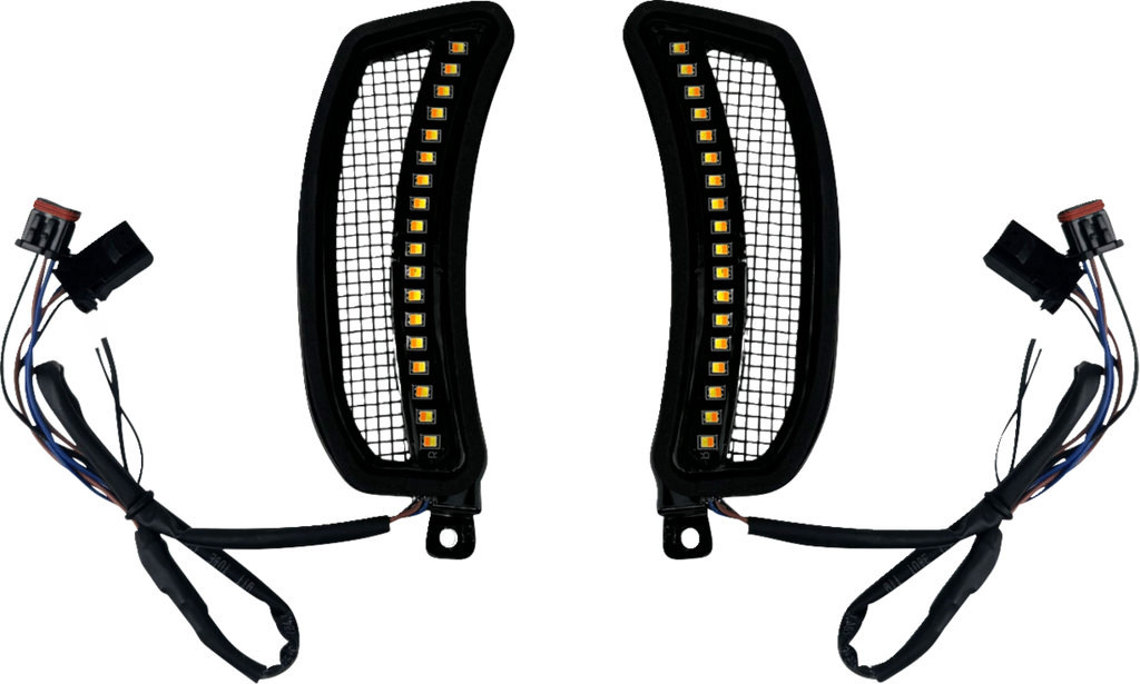 CUSTOM DYNAMICS Fairing Vent Light - Amber/White CD-LRST-VENT-B - Team Dream Rides