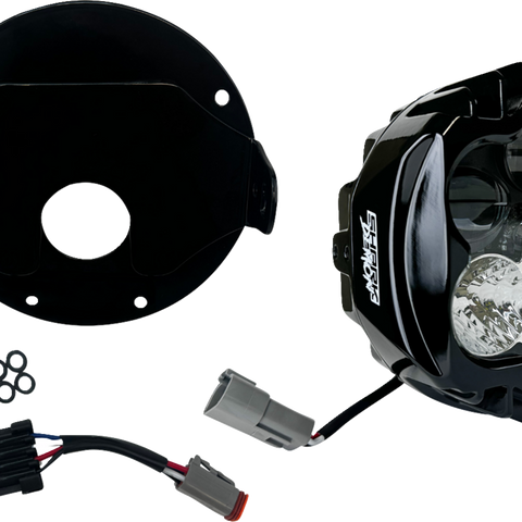 CUSTOM DYNAMICS Shark Demon? 2 Headlight - Low Rider ST SD2-LRST-W - Team Dream Rides