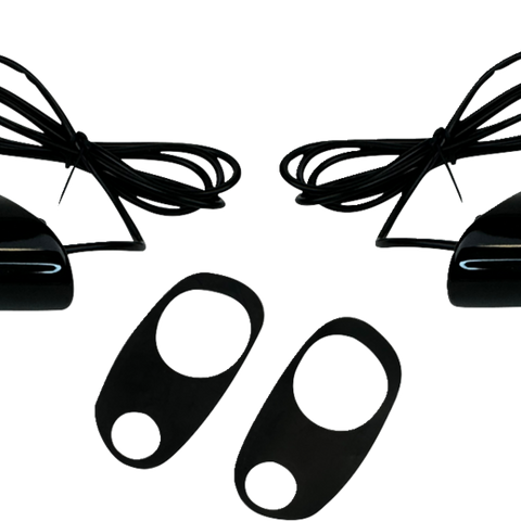 CUSTOM DYNAMICS LED Turn Signals for Road Glide - Black Housing with Yellow Lens - Part SD-RG-FT-YB