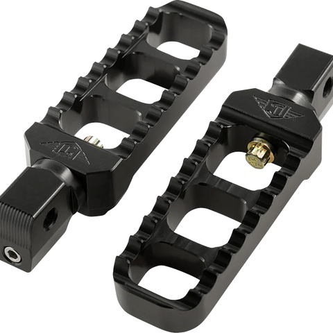 JOKER MACHINE Serrated Footpegs - Black - Narrow 08-61-8B - Team Dream Rides