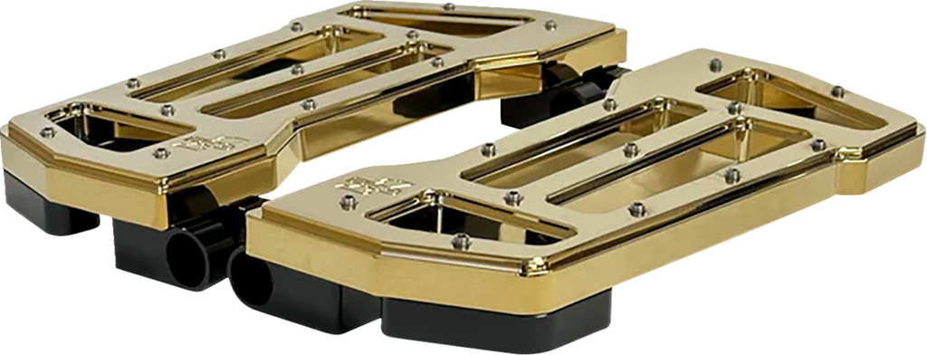 PRO-ONE PERF.MFG. Pro Board V2 Floorboards - Gold Titanium Nitride Coated 500780TIN - Team Dream Rides