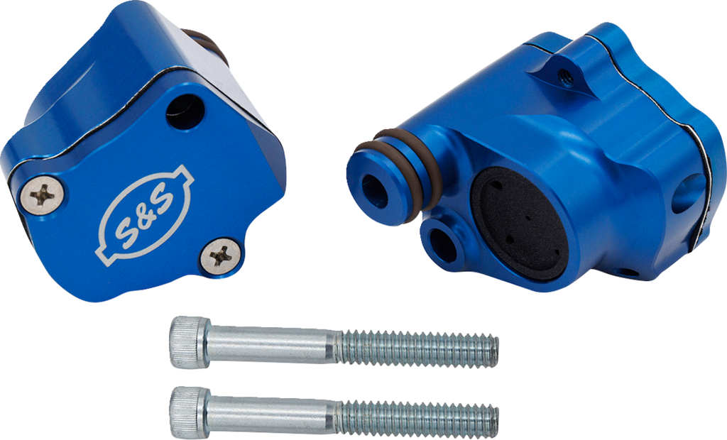 S&S CYCLE Breather Head Kit - Billet Anodized Blue - M8 900-1186 - Team Dream Rides