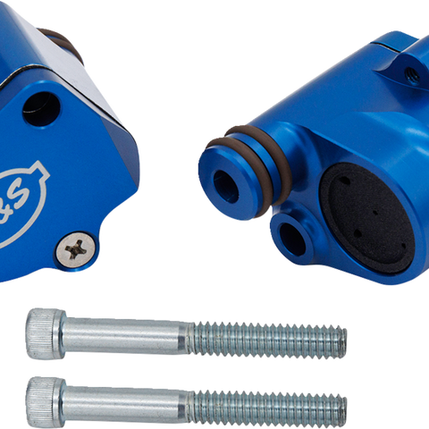 S&S CYCLE Breather Head Kit - Billet Anodized Blue - M8 900-1186 - Team Dream Rides