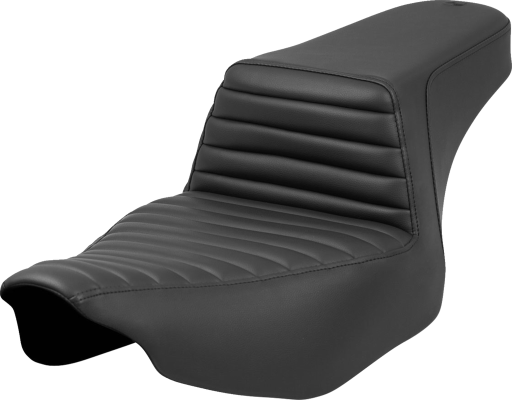 SADDLEMEN Step-Up Seat - Tuck-n'-Roll - Black - Road Glide/Street Glide 823-07-171