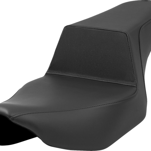 SADDLEMEN Step-Up Seat - Gripper Lumbar - Black - Road Glide/Street Glide 823-07-174 - Team Dream Rides