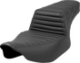 SADDLEMEN Step-Up Seat - Front Tuck-n'-Roll/Rear Lattice Stitch - Black - Road Glide/Street Glide 823-07-176 - Team Dream Rides