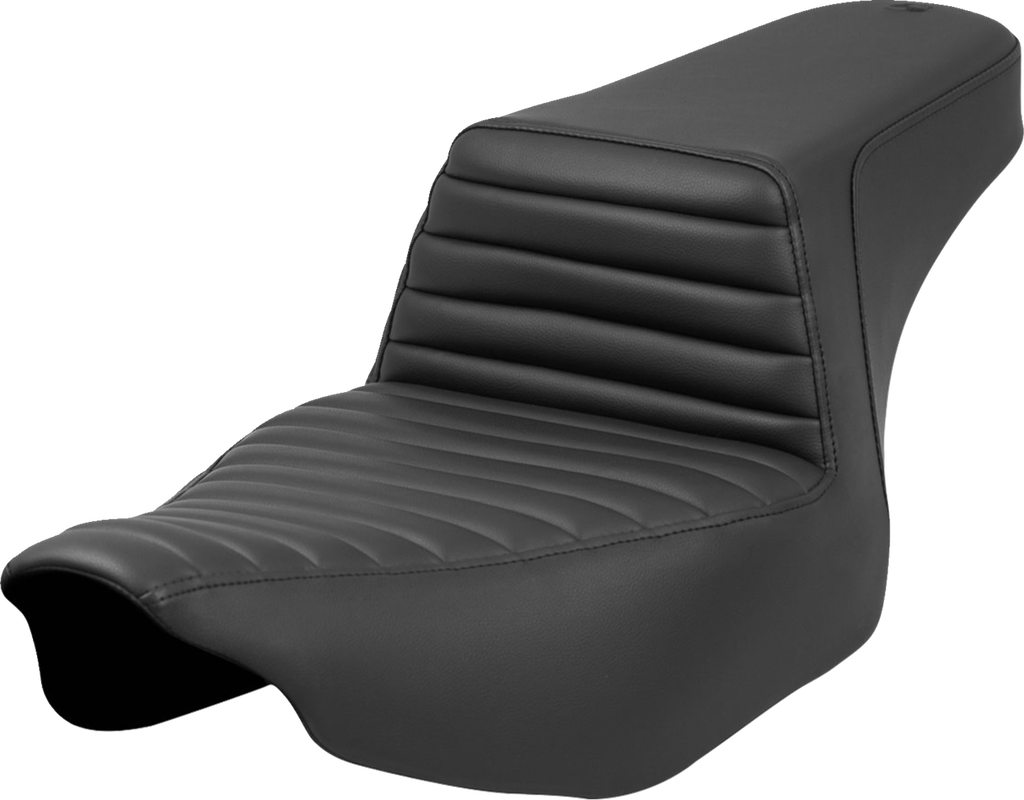 SADDLEMEN Step-Up Seat - Tuck-n'-Roll - Black - Extended Reach - Street Glide/Road Glide 823-07E-171 - Team Dream Rides