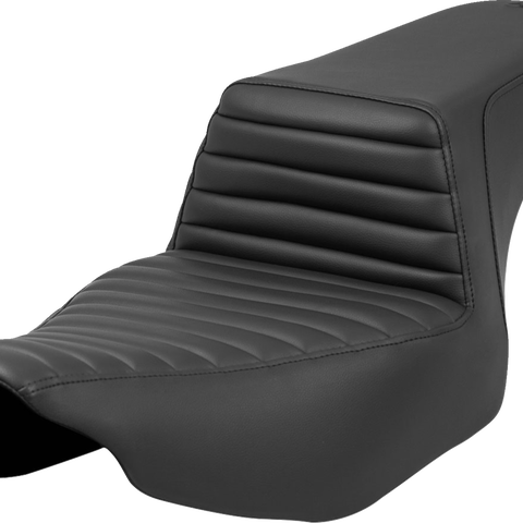 SADDLEMEN Step-Up Seat - Tuck-n'-Roll - Black - Extended Reach - Street Glide/Road Glide 823-07E-171 - Team Dream Rides