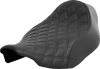SADDLEMEN Renegade Solo Seat - Lattice Stitched - Black - FLT/FLH '23-'24 823-07-002LS