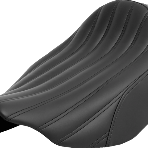 SADDLEMEN Renegade Knuckle Solo Seat - Black - FL '23-'24 823-07-0023 - Team Dream Rides