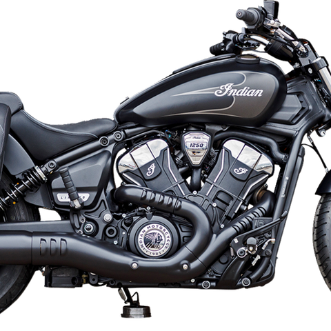 S&S CYCLE Grand National Slip-On Mufflers - Black for Harley Scout 550-1121