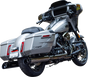 S&S Cycle 4-1/2 Inch MK45 Performance Slip-On Mufflers Lava Chrome 550-1113