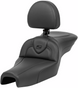 SADDLEMEN Roadsofa* Seat - with Backrest - Black - XL '04-'22 807-03-187BR - Team Dream Rides
