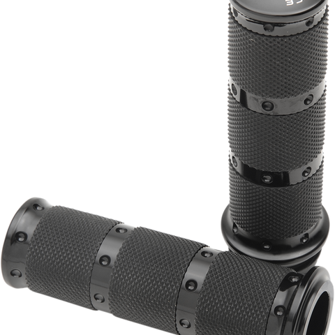 PERFORMANCE MACHINE (PM) Grips - XLS - TBW - Black 0063-2087-B - Team Dream Rides