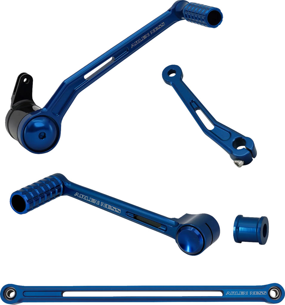 Arlen Ness SpeedLiner Foot Control Kit with Heel/Toe Shifter - Blue (Part #420-132)