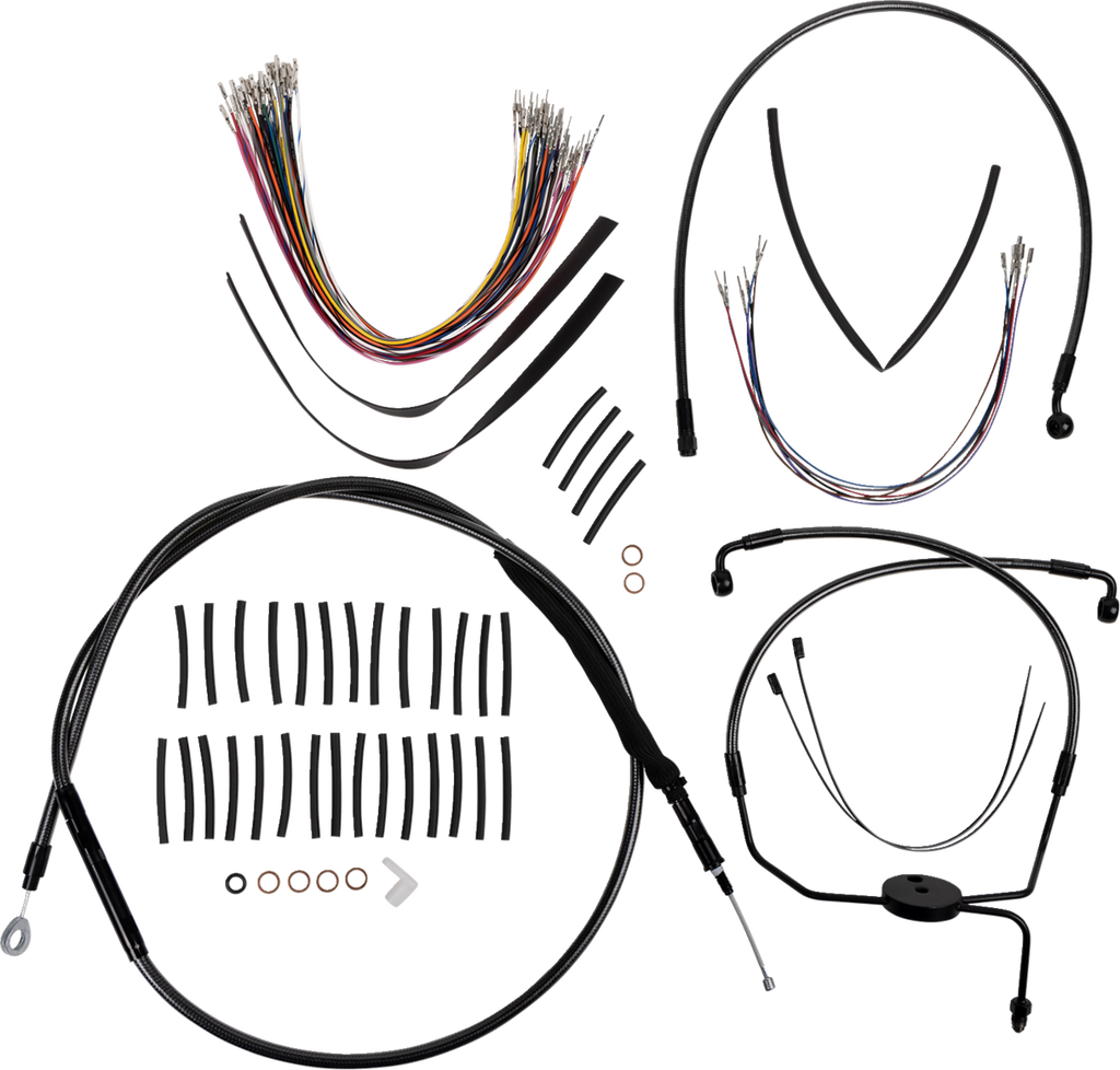 MAGNUM SHIELDING Handlebar Kit - Viking - 12" - Black Pearl* 48830-412 - Team Dream Rides