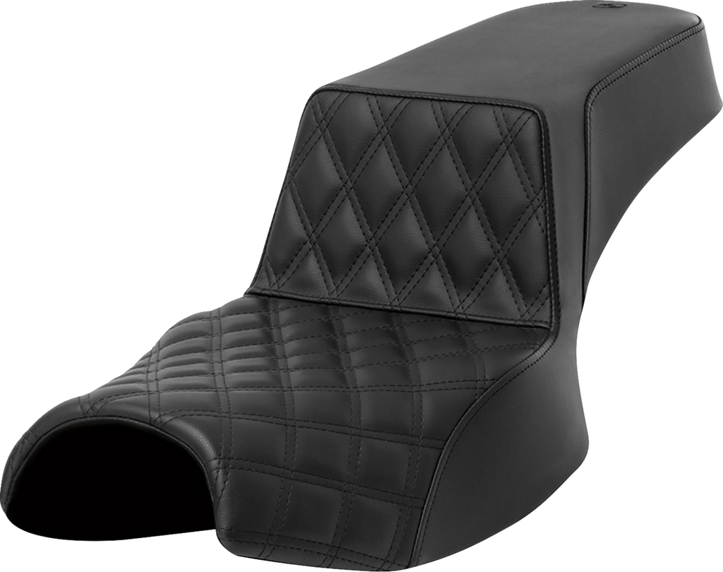 SADDLEMEN Step-Up Seat - Front Lattice Stitch - Extended Reach - Challenger '20-'24 I20-06E-172