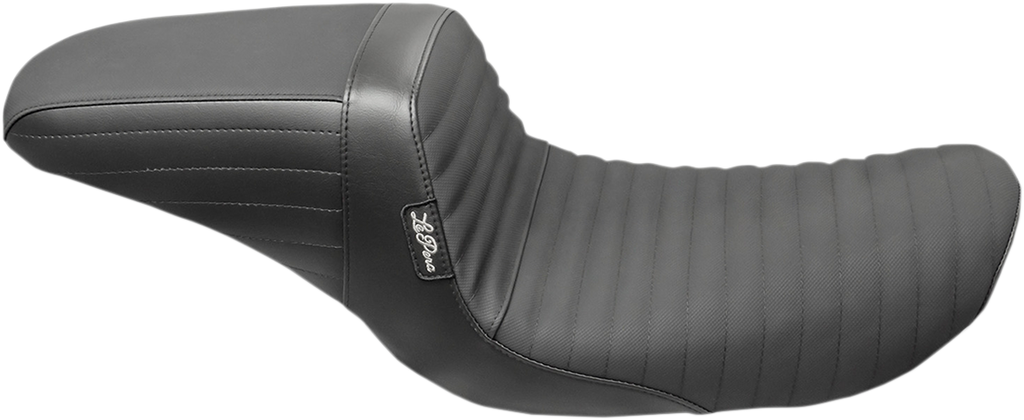 LE PERA Kickflip Seat - Pleated with Gripp Tape for Harley FXD 1996-2003, Black - Part LN-591PTGP