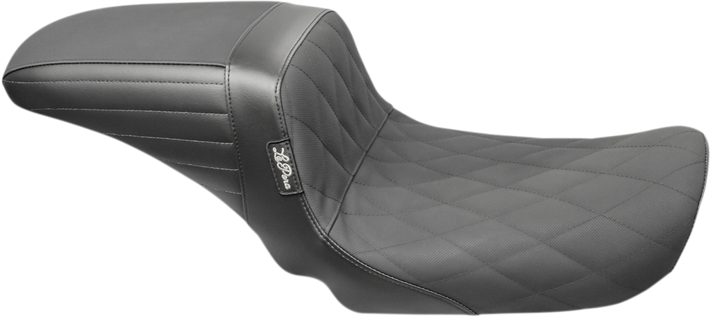 LE PERA Kickflip Daddy Long Legs Seat with Diamond Pattern and Gripp Tape for Harley FX 2006-2017 – Part Number LK-591DLDMGP