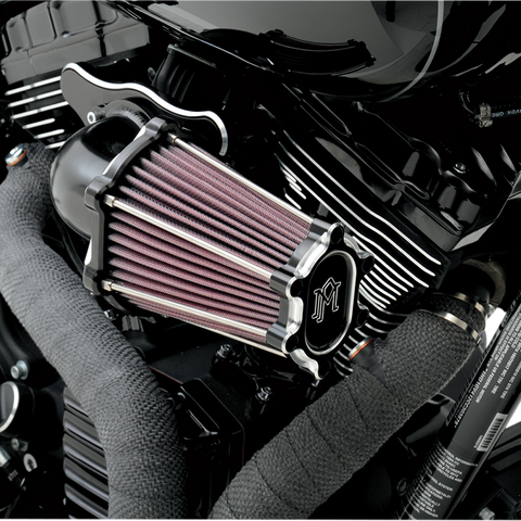 PERFORMANCE MACHINE (PM) Fast Air Intake Cleaner - Contrast Cut 0206-2049-BM - Team Dream Rides