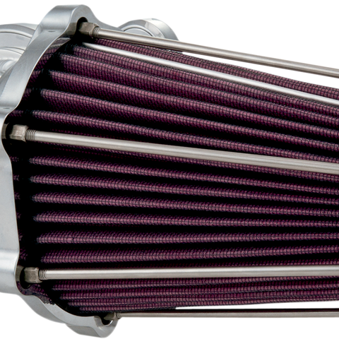 PERFORMANCE MACHINE (PM) Fast Air Intake Cleaner - Chrome 0206-2049-CH - Team Dream Rides