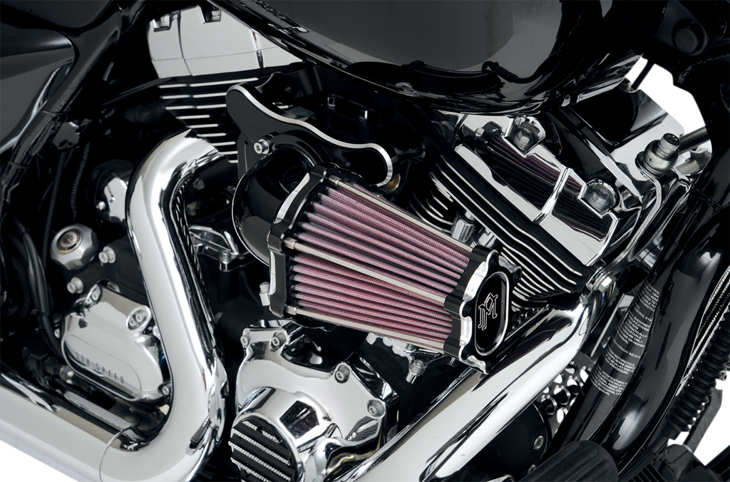 PERFORMANCE MACHINE (PM) Fast Air Intake Cleaner - Contrast Cut 0206-2050-BM - Team Dream Rides