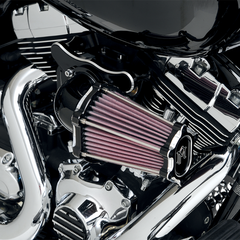 PERFORMANCE MACHINE (PM) Fast Air Intake Cleaner - Contrast Cut 0206-2050-BM - Team Dream Rides