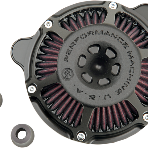 PERFORMANCE MACHINE (PM) Max HP Air Cleaner Kit - Black Ops* 0206-2078-SMB - Team Dream Rides