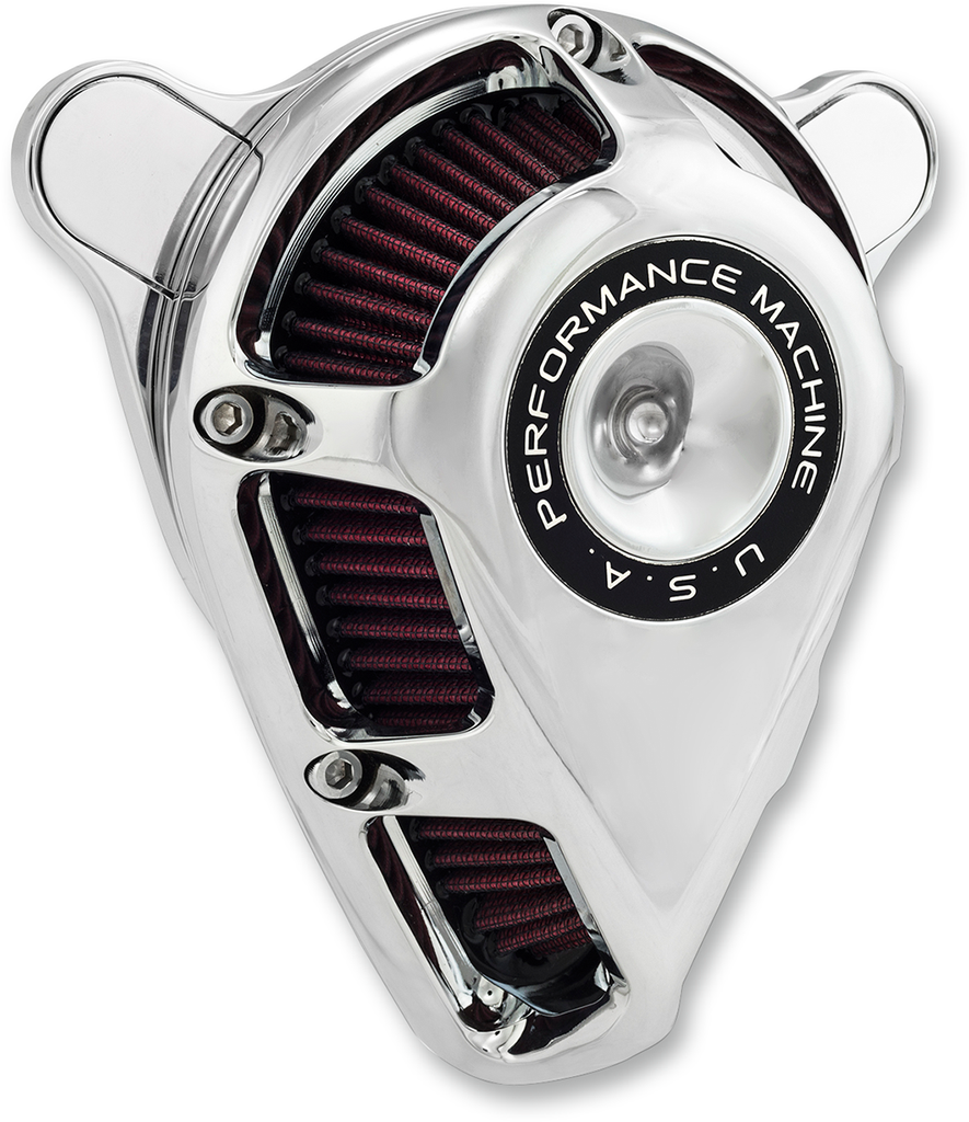 PERFORMANCE MACHINE (PM) Jet Air Cleaner Kit - Chrome 0206-2113-CH - Team Dream Rides
