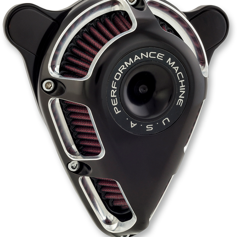 PERFORMANCE MACHINE (PM) Jet Air Cleaner Kit - Contrast Cut* 0206-2114-BM - Team Dream Rides