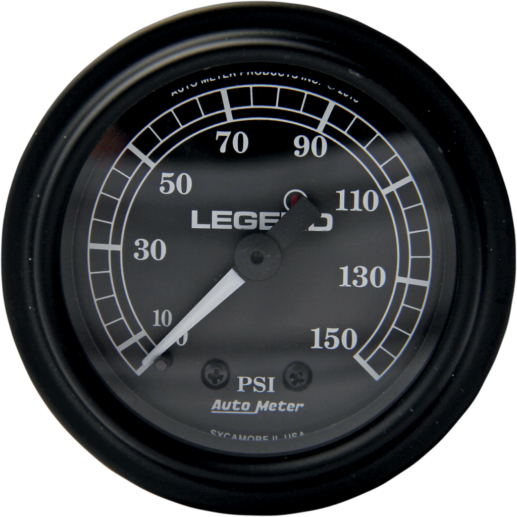 Legend Suspension Fairing Mounted LED Backlit PSI Gauge - Black (Part #2212-0484)