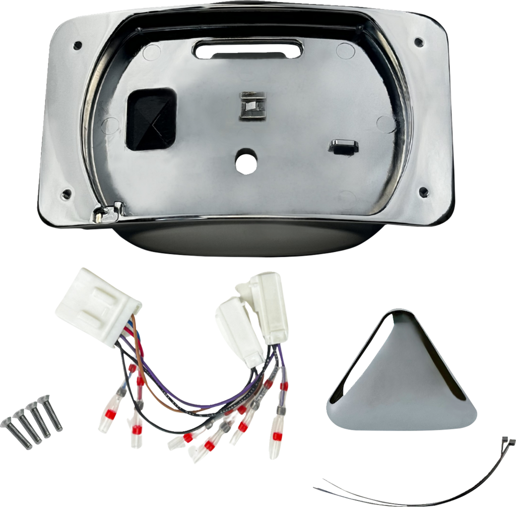 CUSTOM DYNAMICS Taillight Eliminator and License Plate Mount - Chrome CD-ELIM-TL-C
