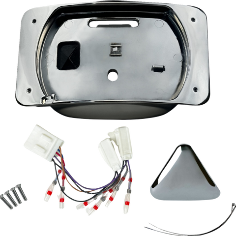 CUSTOM DYNAMICS Taillight Eliminator and License Plate Mount - Chrome CD-ELIM-TL-C