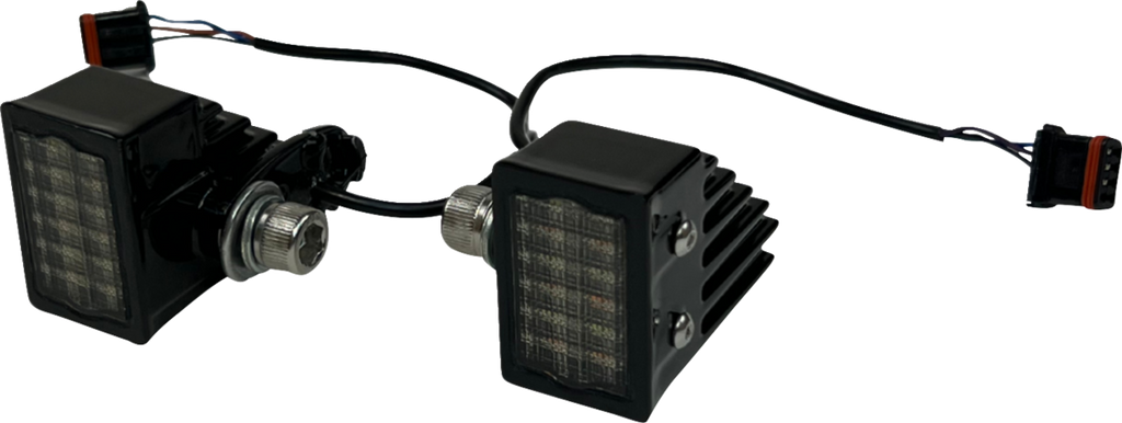 CUSTOM DYNAMICS LED Turn Signals - Front - Gloss Black CD-LRST-FTS-B - Team Dream Rides