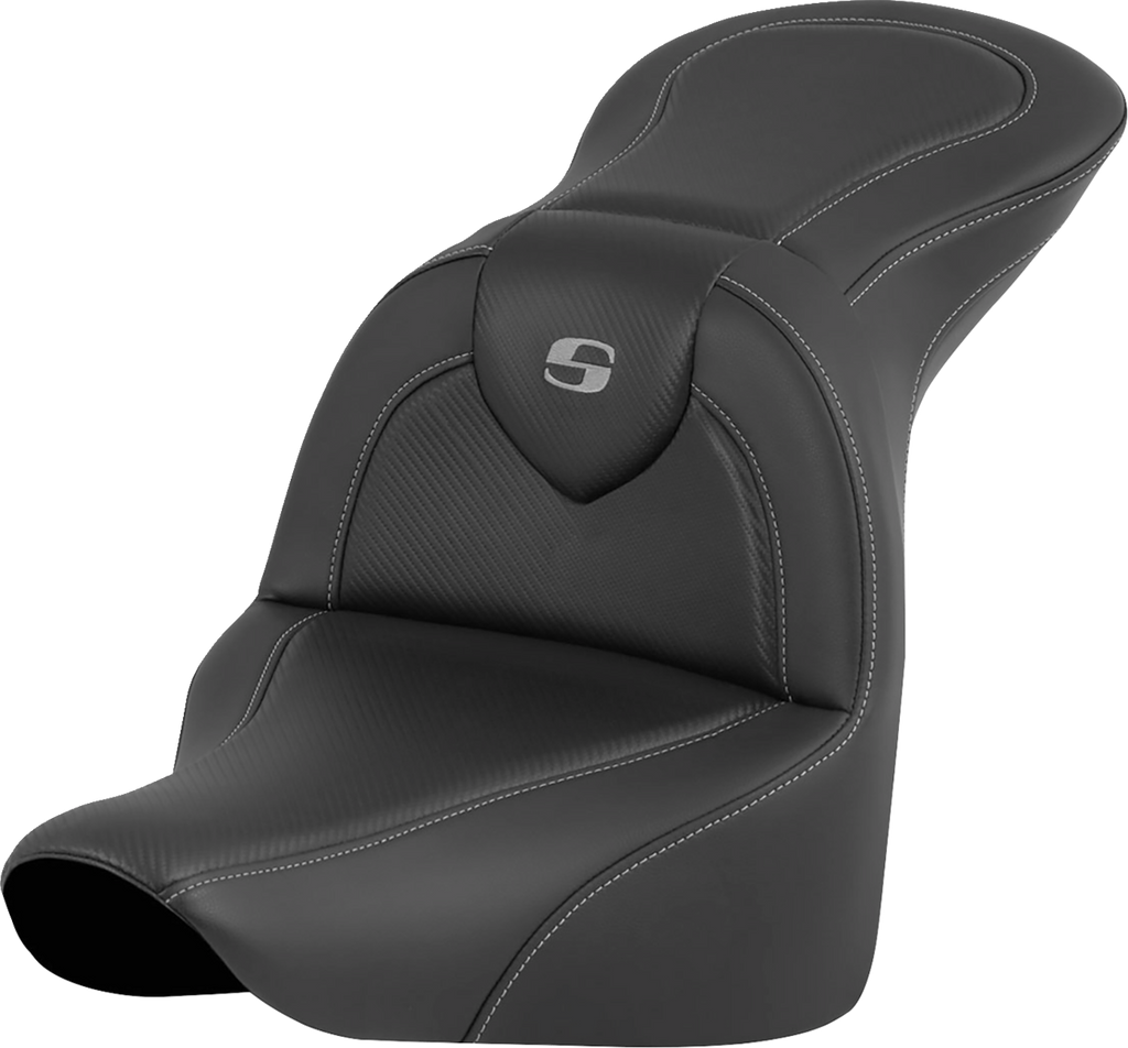 SADDLEMEN RoadSofa* Seat - Carbon Fiber - without Driver Backrest - FLFB/FXBR '18-'24 818-27-185