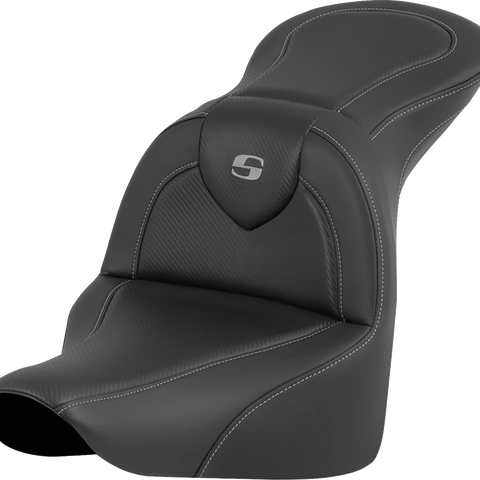 SADDLEMEN RoadSofa* Seat - Carbon Fiber - without Driver Backrest - FLFB/FXBR '18-'24 818-27-185 - Team Dream Rides