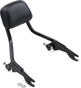 COBRA Detachable Backrest - Black - Short - FLH/FLT 602-2200B - Team Dream Rides