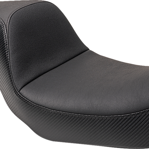 SLYFOX Slyfox Seat - Black Logo - Black Vinyl w/ Slipstop - Carbon Fiber - Dyna 4683A-slyfox - Team Dream Rides
