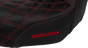SADDLEMEN Pro Series SDC Performance Seat - Carbon Fiber/Lumbar Gripper - Red Stitch - Dyna '06-'17 SC80604RED - Team Dream Rides