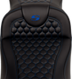 SADDLEMEN RoadSofa™ Seat with Honeycomb Pattern - Blue Stitch for FLH/FLT 2008-2024, Part 808-07B-19001