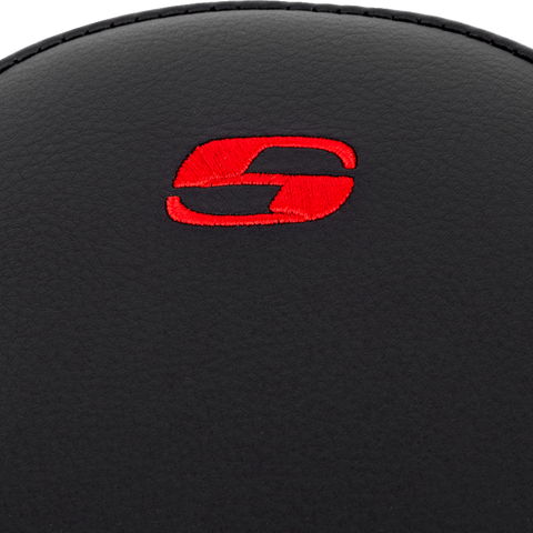 SADDLEMEN Step-Up Seat - Front Lattice Stitch - Red Stitch - FLH/FLT '08-'23 A808-07B-172RED - Team Dream Rides